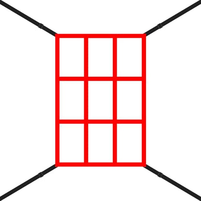 1pcs/2pcs Strike Zone Target Net,13.5x21.5in Pitching Strike Zone Net,Portable Strike Zone Plate for Baseball Pitching Accuracy Improve