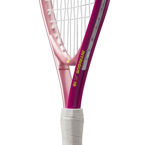Wilson Intrigue Junior 19 Girls Tennis Racket Red/Yellow Strung 205g L
