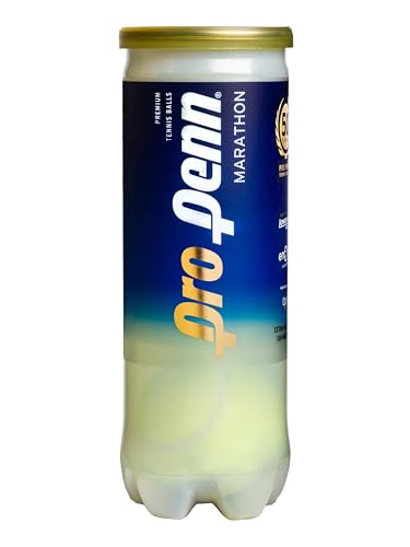 Pro Penn Marathon XD High Altitude Tennis Balls - Extra Duty Felt Pressurized Tennis Balls - 1 Can, 3 Balls - size: 1.5"