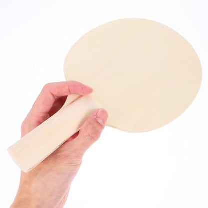 GALPADA 4Pcs DIY Table Tennis Paddle Blanks Unpainted Rackets for Creative Projects Versatile Use with Colors Designs