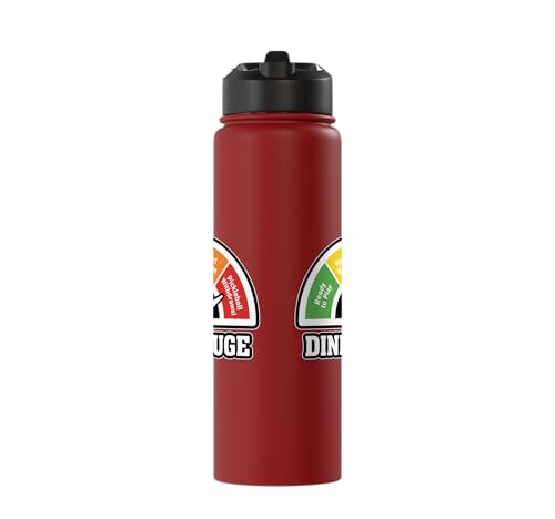 Stainless Steel Insulated Water Bottle - color: Red