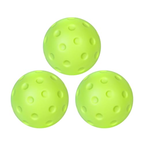 3PCS Foam Balls Pickleballs for Practice Lightweight Pickle Balls Noise Reducing Indoor Outdoor Training Play