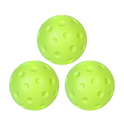 3PCS Foam Balls Pickleballs for Practice Lightweight Pickle Balls Noise Reducing Indoor Outdoor Training Play