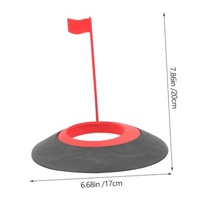 INOOMP Golf Practice Tool TPU Putting Cup Indoor Golfing Aid for Golfer Compact Swing Training Aid for Men's Golfing Cup Hole