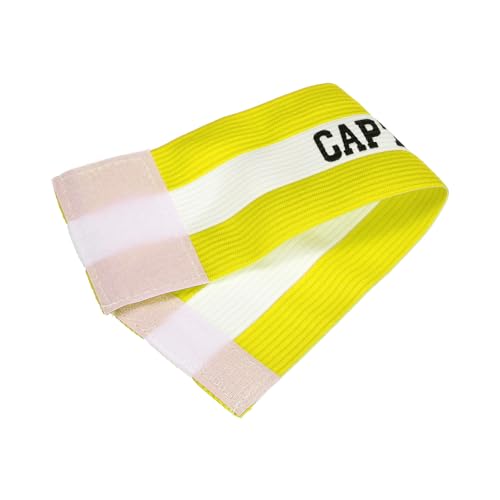 YOKIVE Captain Armband, Nylon Protective Arm Badge, Adjustable Flexibility, Great for Team Training Competitions - color: Yellow