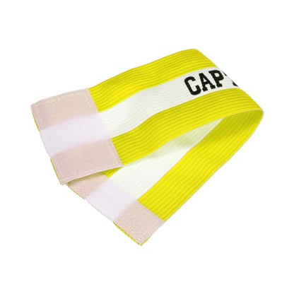 YOKIVE Captain Armband, Nylon Protective Arm Badge, Adjustable Flexibility, Great for Team Training Competitions - color: Yellow
