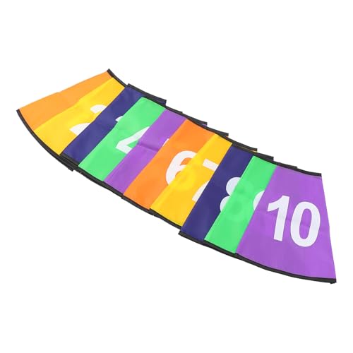 BESTonZON 10Pcs Covers Durable Basketball Football Training Sleeves Bright Colored Sports Markers for Youth Training Enhance Imagination Practical Skills