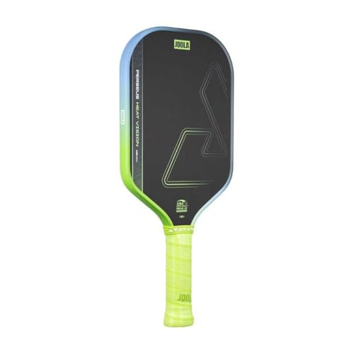 JOOLA Perseus Heat Vision 16mm Pickleball Paddle - Textured Carbon Fiber Surface for Spin - SK Film for Reduced Vibration - USAP Approved - NFC Chip Enabled - color: Charge Surge Green, size: Perseus - 16mm
