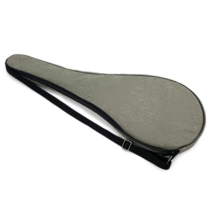 Single Tennis Racket Cover Lightweight Padded Tennis Racquet Bag - color: Grey, size: Large