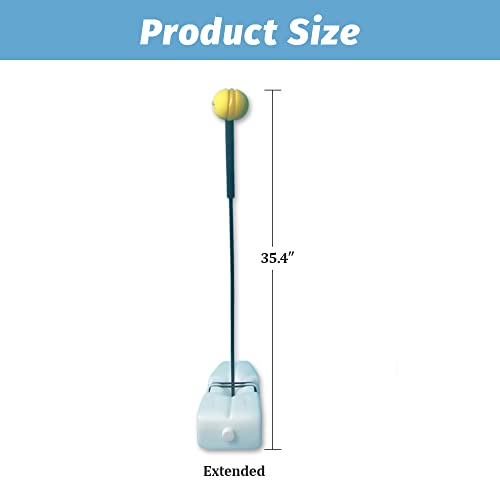 Tennis Trainer Fixed Swing Racket Tennis Training Tool Self-Training Aid Tennis Training Equipment for Beginners and Professional Players for All Ages - size: Large