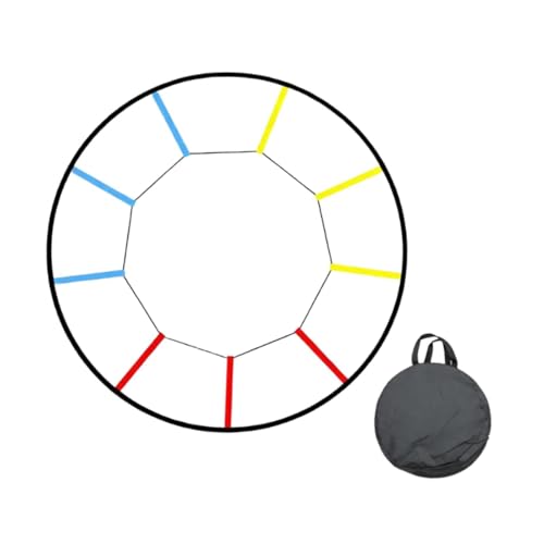 Agility Ladder for Kids & Adults - 12 Rung Speed Training Ladder for Outdoor Sports & Workout - color: 12 grids multicolor