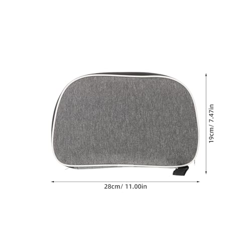 OUNONA Table Tennis Paddle Bag Portable Paddle Case Gray Protective Racket Cover Storage Holder for Ping Pong Rackets Sports Use