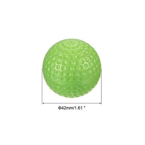 PATIKIL Golf Practice Balls, Hollow Flight Training for Indoor Swing Practice - color: Light Green