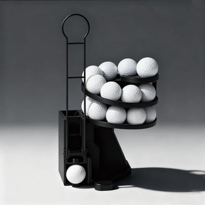 Golf Ball Dispenser, Automatic Golf Ball Tee Up Machine – Range Reload Golf Ball Dispenser & Golf Simulator Accessories, No Electricity Required for Driving Range & Home Use