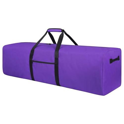 Urbanstand 52 Inch Extra Large Duffle Bag for Travel, Sports Gear Storage Bag with 2-way Lockable Zippers, Long Duffel Bag for Tent Camping tripod (Purple) - color: Purple, size: 52inch