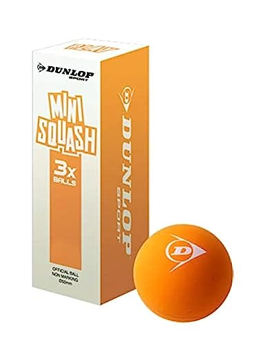 Dunlop Sports Mini Squash Ball - color: Orange (Ages 7 to 10)