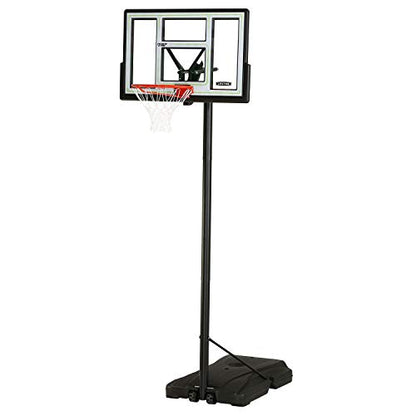Lifetime Pro Court Height Adjustable Portable Basketball System, 44 Inch Backboard, Blue/White
