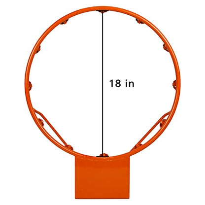 Aoneky Basketball Rim Replacement, Standard 18" Size Basketball Goal Hoop with Net