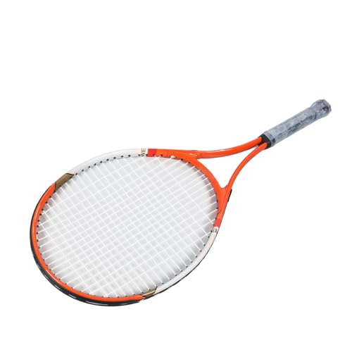 RiToEasysports 27 Inch Tennis Racket, Aluminum Alloy Nylon Recreational Racquet with Racket Bag, for Beginners Intermediate Players Adults Teens - color: Red