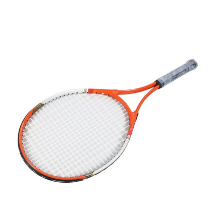 RiToEasysports 27 Inch Tennis Racket, Aluminum Alloy Nylon Recreational Racquet with Racket Bag, for Beginners Intermediate Players Adults Teens - color: Red