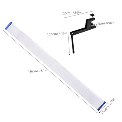 Portable Table Tennis Net Post Set with Elastic Mesh Easy Setup Retractable Tennis Net for Indoor and Outdoor Pingpong Game Accessories