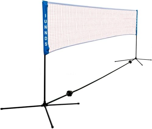Portable Large Volleyball Badminton Tennis Net with Carrying Bag Stand/Frame 10/14/17/20 FT - size: 14FT