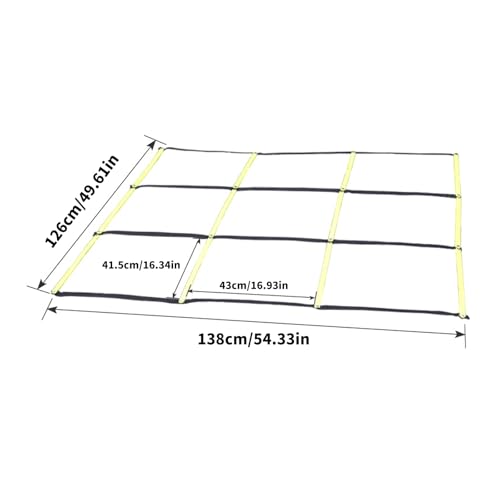 Agility Ladder for Gym Home Use, Football Basketball Reaction Training Equipment with Carry Bag Portable Agility Training Ladder - color: B