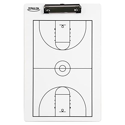 Dry Erase Basketball Clipboard for Coaches Double Sided Board, Sports Coaching (Large 14.5 x 9.5)