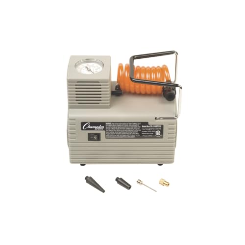 Champion Sports Electric Ball Inflator – Quiet High-PSI Air Compressor & Ball Pump for Sports Balls, 110–120V AC - size: 1/8 HP - 20 PSI (Economy)
