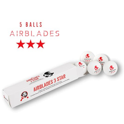 3 Star Ping Pong Balls | High Performance, Table Tennis Balls for Tournament Play & Training | Advanced ABS Plastic | Regulation Standard Ping Pong Balls - style: 5 Pack