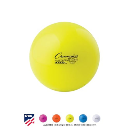 Champion Sports Field Hockey Balls – NFHS Approved, High-Visibility Regulation Balls, 12-Pack