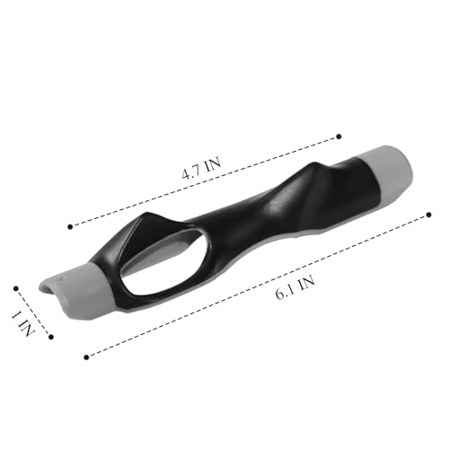 Golf Grip Trainer Attachment for Kids and Woman Beginner Training Equipment for Improving Hand Positioning on Golf Club Right Handed Golf Swing Trainer 6 Inches - color: Grey