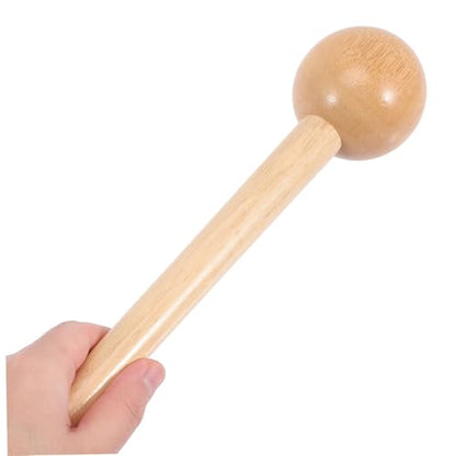 Ball Shaped Wooden Mallet for Softball Gloves Durable Glove Shaper Tool for Baseball Catchers Mitts Smooth Finish and Comfortable Grip Extend Your Gloves Lifespan