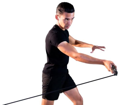 Tennis Training Aid for Forehand, Backhand, Serve Strength Trainer for Racket Head Speed, Power and Spin Portable Swing Trainer for Tennis, Pickleball, Padel, Golf