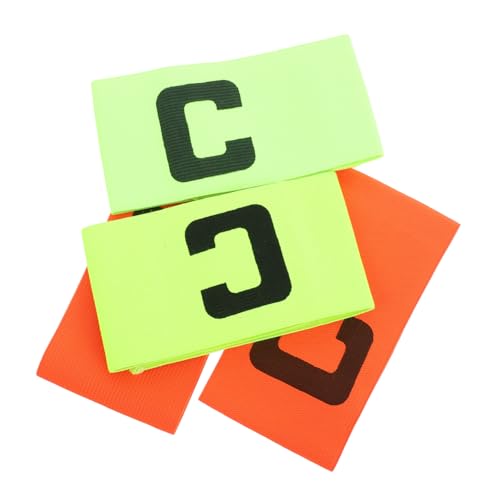 SUPVOX 4pcs Elastic Soccer Captain Armbands for Youth and Adults Team Sports Badge Stylish for Football Rugby and Basketball Games