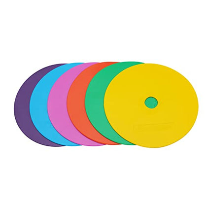 Spot Markers 6pcs 4inch 6inch 8inch 10inch 12inch Floor Marker for Kids Agility Training - style: 6inch