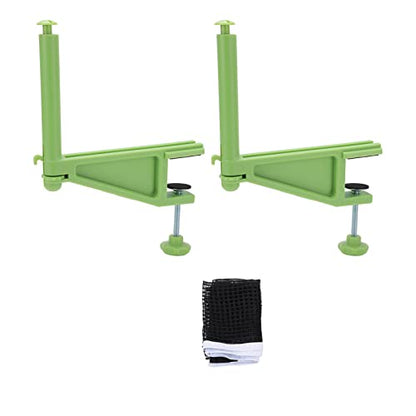 Professional Portable Table Tennis Net with Adjustable Clamp Post Set, Screw Fixation for Indoor Outdoor Play, Nylon Mesh Net with Stable 2.2in Clamping Range