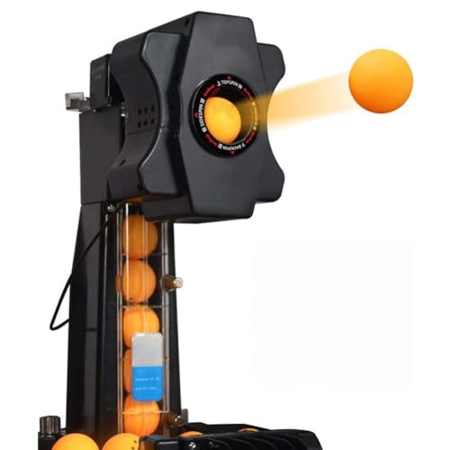 9 Different Frequencies and Speeds Ping Pong Robot, Wireless Remote Trainer Ping-Pong Machine, Top Version Ping-Pong Practice for Practice