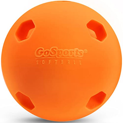 GoSports 12 Pack Limited Flight Training Balls - Choose Baseball or Softball - Regulation Size - style: Softball 12 Pack