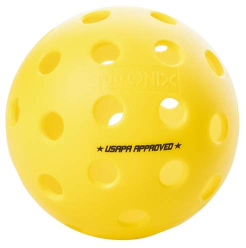 Onix Popular Fuse G2 Outdoor Pickleball Balls | The Balls Offer Superior Balance and a consistent Feel. 6 Pack – Yellow