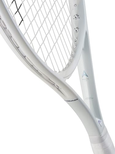 HEAD PWR 110 Tennis Racquet – Lightweight Oversized Frame for Beginner & Intermediate Players, Extended Length (27.4 in), Strung Mid Tension with Velocity 16G String, 4 1/8" Grip - size: 4 1/8