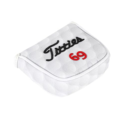 Funny Golf Head Covers - Barrel Style Driver Headcover, Fairway Wood 3 Wood and Hybrid, Putter Covers for Blade and Mallet with 3D Raised Embroidery - Unique Golf Gift & Accessories - size: MALLET
