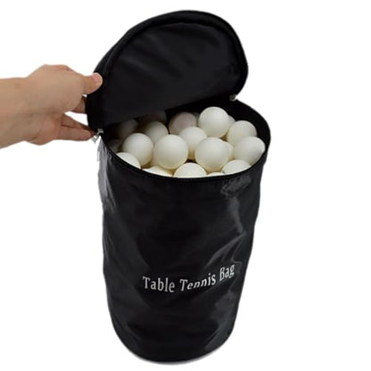 Portable Table Tennis Ball Carrying Holder Pouches, Bag, Large Capacity Pingpong Storage Bag Organizer - color: Red