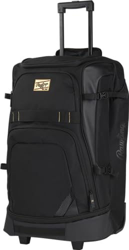 Rawlings | GOLD COLLECTION Wheeled Equipment Bag | Baseball/Softball | Multiple Styles - color: Black