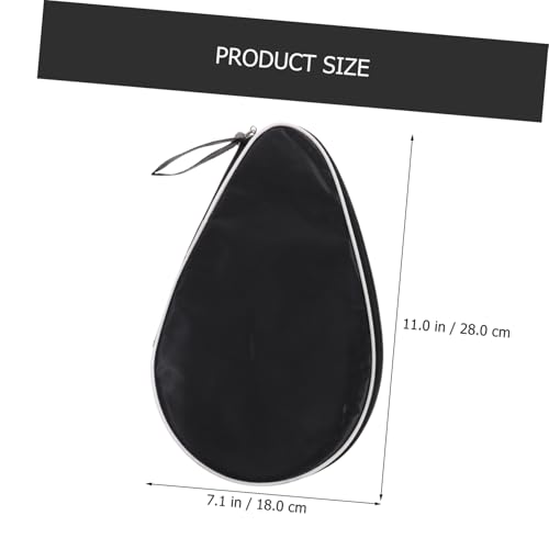 Sosoport Reusable Oxford Cloth Table Tennis Racket Bag Practical Fixed Storage Case Organizing Bag for Pong Paddle Protection and Sports Use