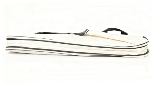 Tennis Bag Lightweight and Padded Tennis Rackets Cover with Adjustable Shoulder Strap - color: Off-white, size: 28"x11.5"