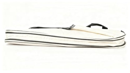 Tennis Bag Lightweight and Padded Tennis Rackets Cover with Adjustable Shoulder Strap - color: Off-white, size: 28"x11.5"