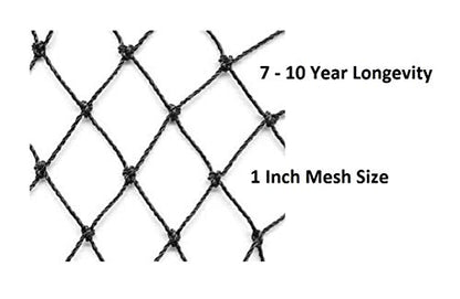 Excursions Aviary Netting 1" Heavy Knotted Poultry Net (25' x 25')