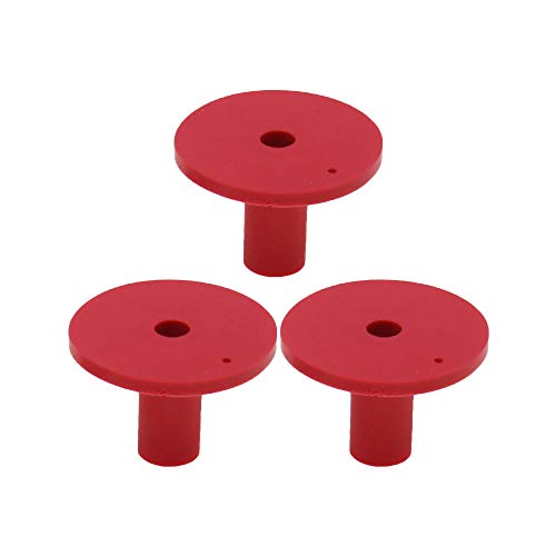 Golf Rubber Tee Holder Set for Golf Driving Range Tee Practice Tool Pack of 5 - color: Red
