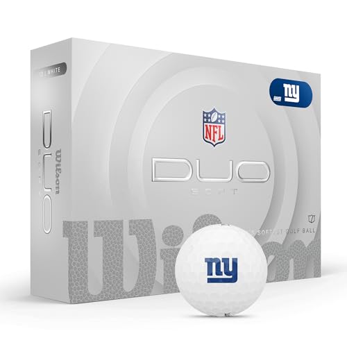 WILSON 2025 Duo Soft NFL Golf Ball - 12 Balls, White, Atlanta Falcons - color: New York Giants